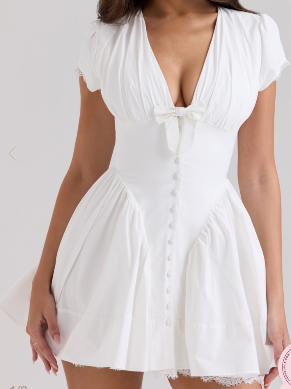 House of CB Emiliana White Mini Dress